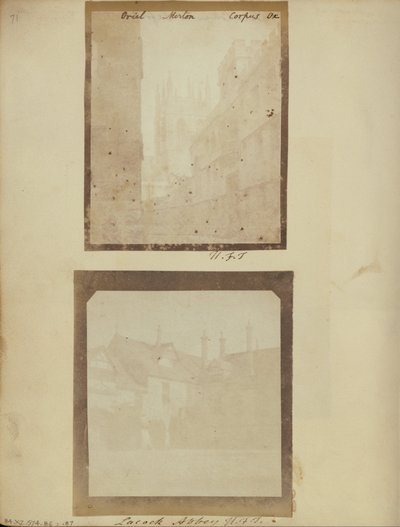 The Courtyard at Lacock Abbey by William Henry Fox Talbot